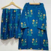 Bloom in Style – Premium Flower Print 2 Pcs Sharara Dress