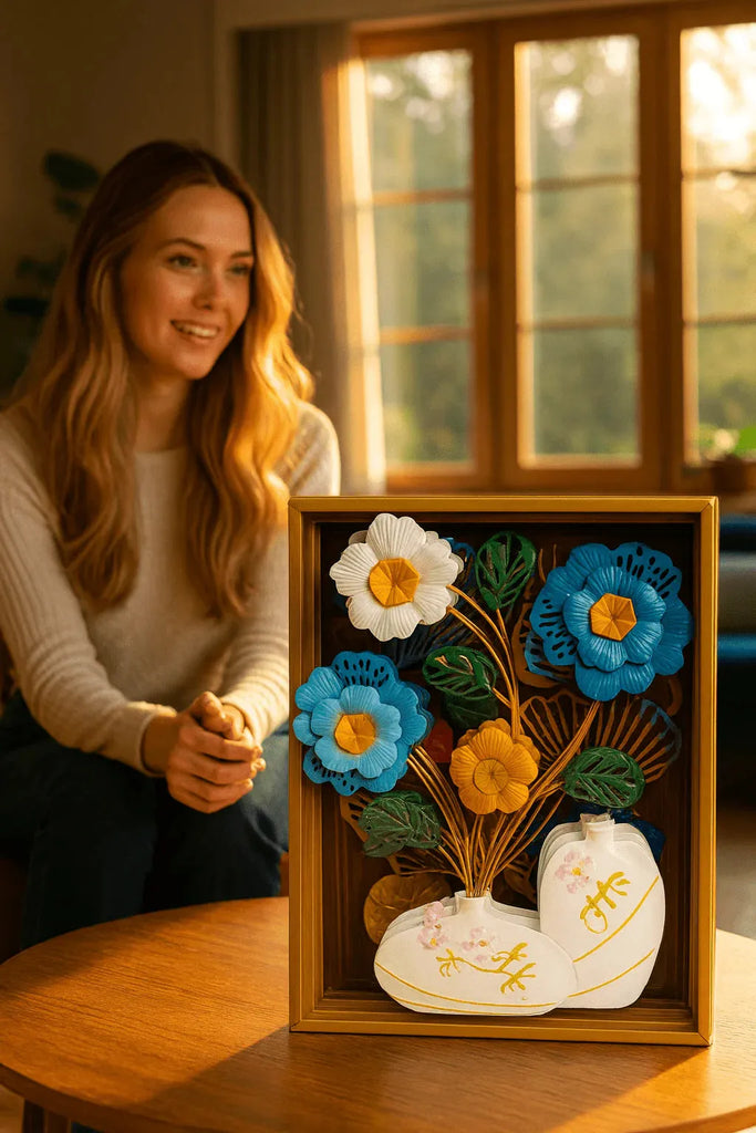 3D Metal Floral Wall Art