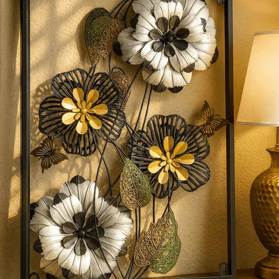 3D Metal Floral Wall Art