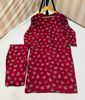Floral Flutter – Butterfly Print Linen Dress (2pc Set)