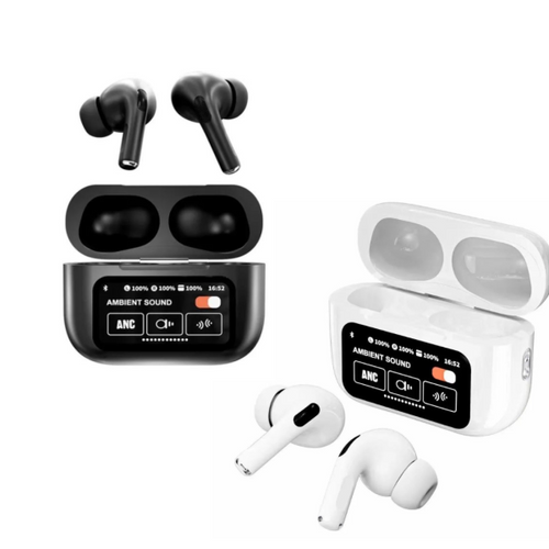 A9 Pro Earbuds Anc/enc Touch Screen Display Noise Reduction Wireless Earbuds