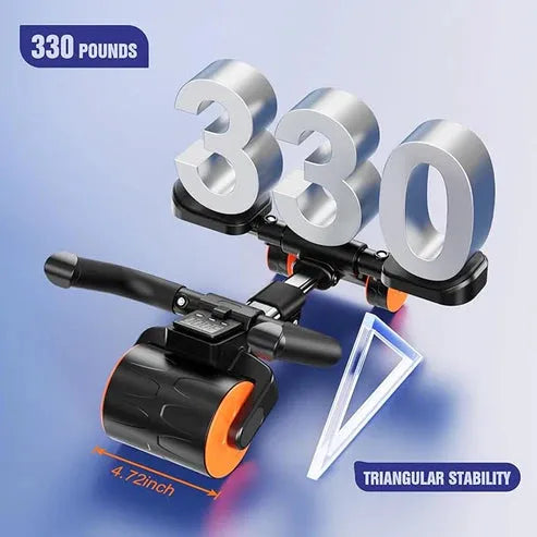Abdomen Wheel with Mobile Holder – Build Core Strength, Balance & Stability