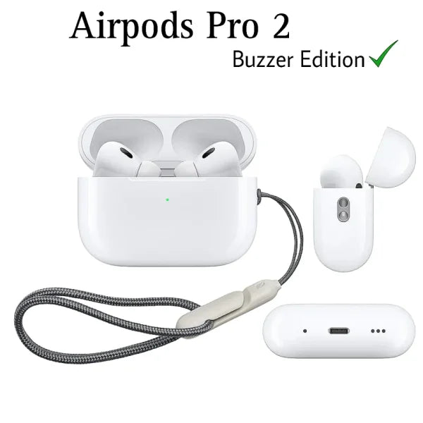 Airpods Pro 2 ( 2nd Generation ) With Enhanced Buzzer & Anc | Wireless Earbuds