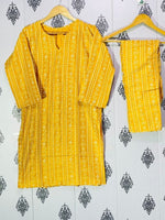 Cultural Chic – Chunri Style Linen Dress for Casual & Festive Wear (2Pc)