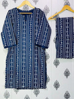 Cultural Chic – Chunri Style Linen Dress for Casual & Festive Wear (2Pc)