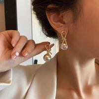 Knot Pearl Earrings Clip On Pearl| Earrings For Women Fashion | Luxury Look