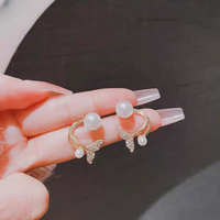 Korean Golden Fishtail Fashion Stud Earrings-Luxury Earrings