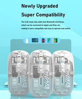 Transparent Wireless + Bluetooth Mouse