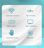 Transparent Wireless + Bluetooth Mouse