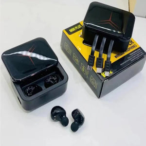 M90 Pro Wireless Earphones – Deep Bass, LED Display & Noise Cancellation