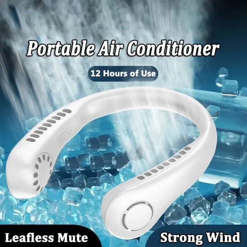 New Mini Hanging Neck Fan Portable Neck Free Rechargeable