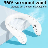 New Mini Hanging Neck Fan Portable Neck Free Rechargeable
