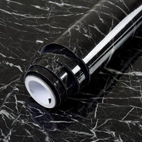 Self Adhesive Black Marble Sheet Sticker For Kitchen, Cupboard, Wall – Anti Oil And Heat Resistant