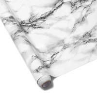 Self Adhesive White Marble Sheet Sticker For Kitchen, Cupboard, Wall – Anti Oil And Heat Resistant
