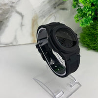 New Men Quartz Watch With Silicone Strap | Best Men Watch In Black Color with Box